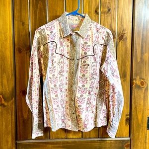 Panhandle Slim Western Pearl Snap Shirt Size L